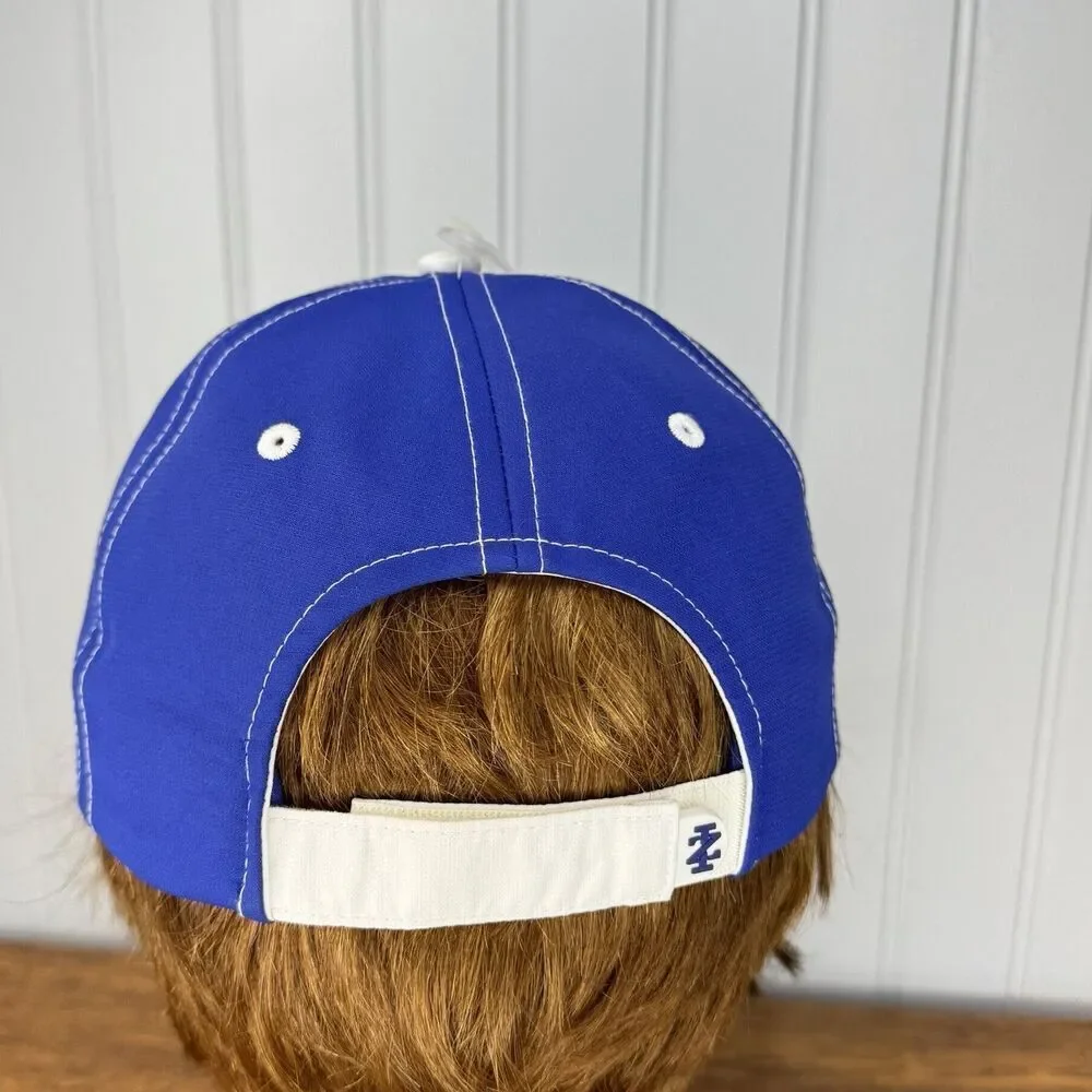 IZOD Golf NWOT Vintage Adjustable Hat Cap Mens Blue White Painters 80s 90s Y2K